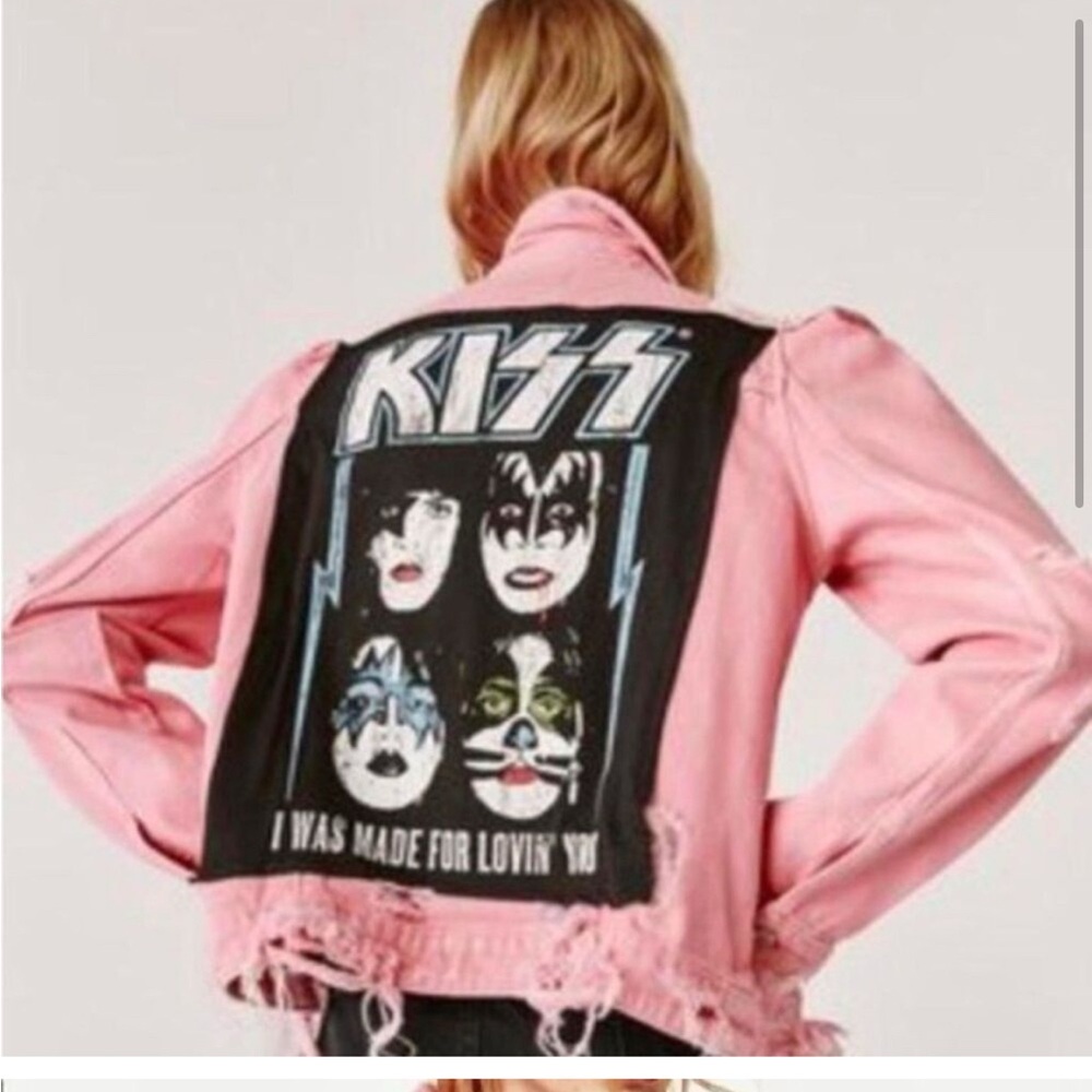 KISS Pink Denim Jacket